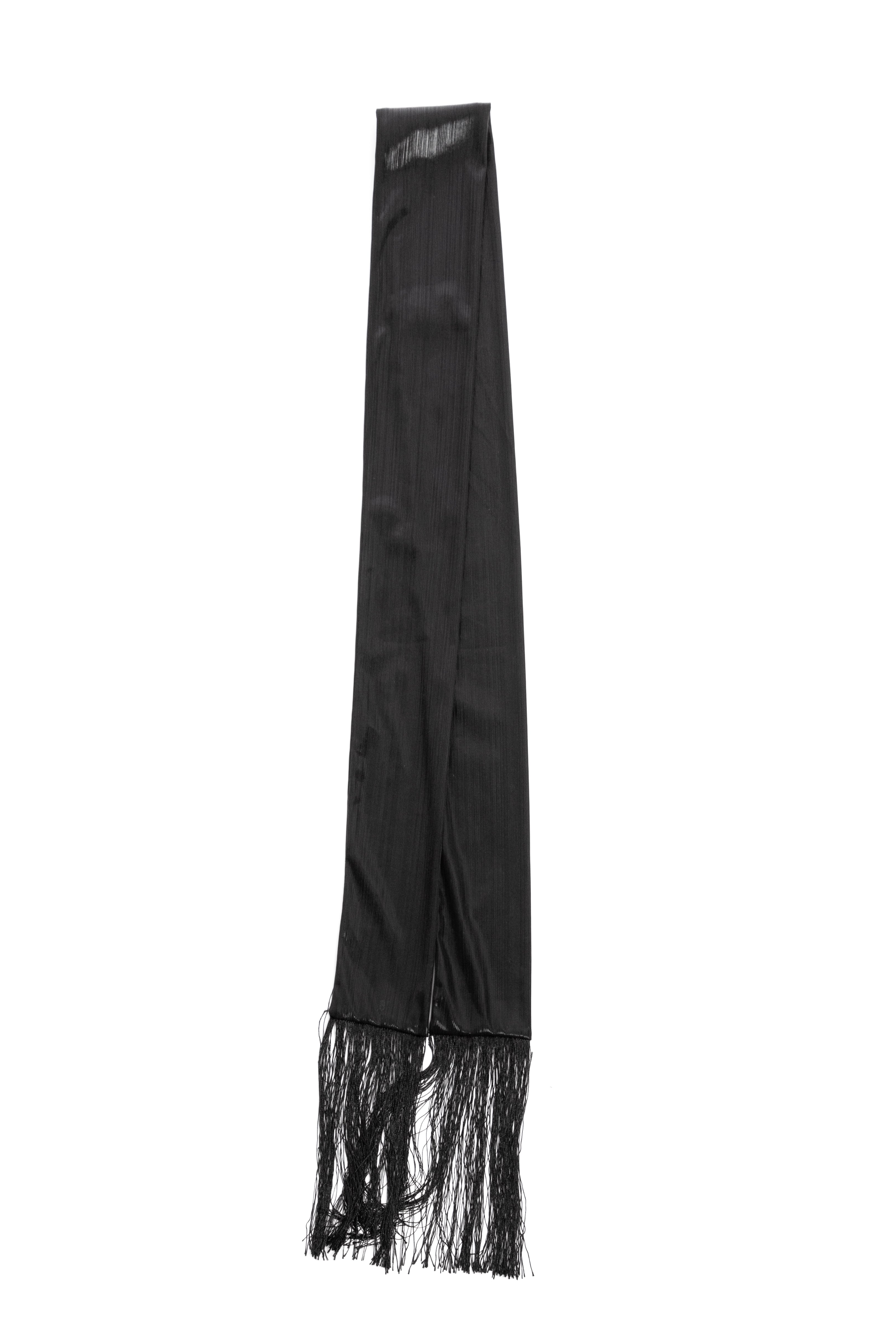 Hand Stitched Skinny Tassels Scarf - Lightweight Fashion Accessory for Women | Perfect for Fall, Winter & Everyday Outfits