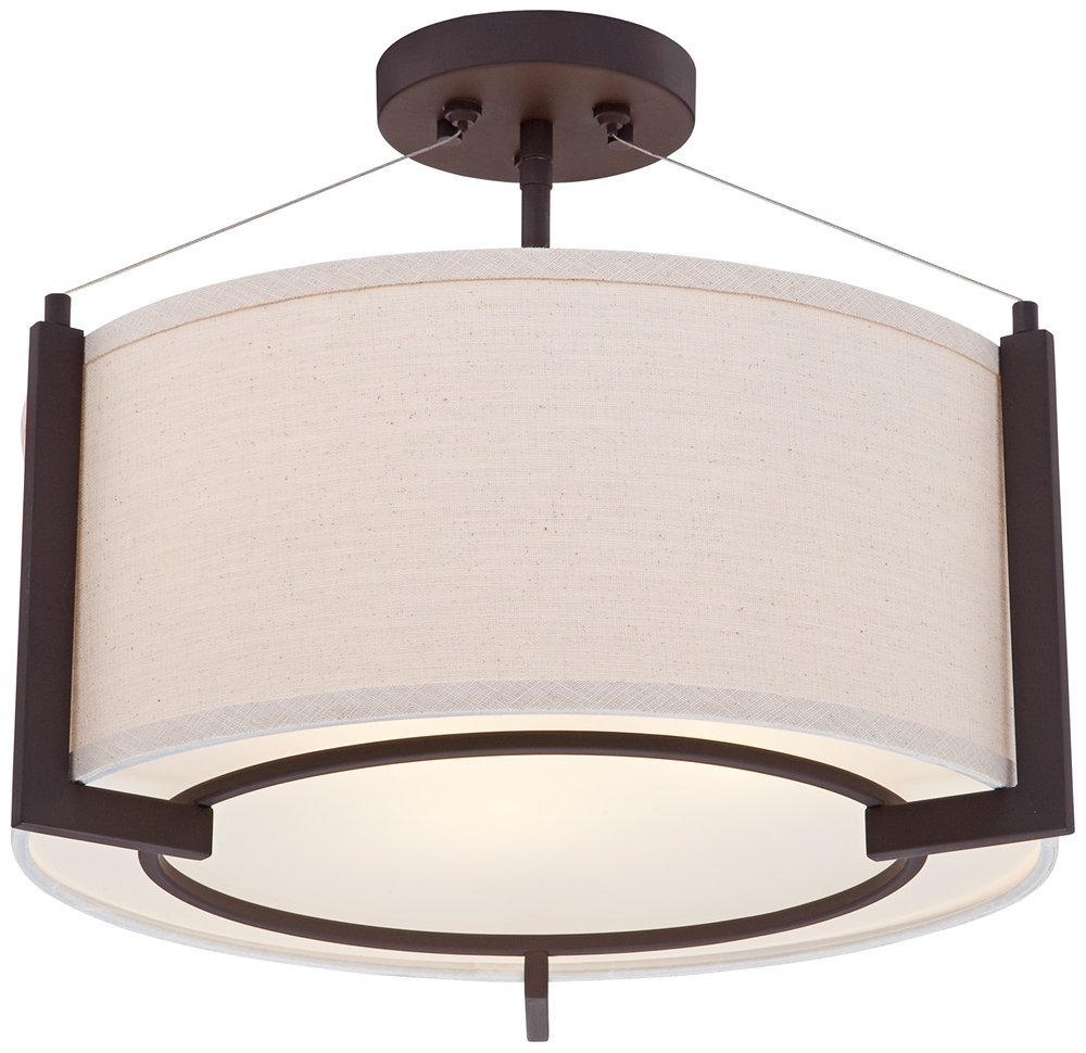 Possini Euro Stinson Modern 3-Light Ceiling Fixture - 17.25