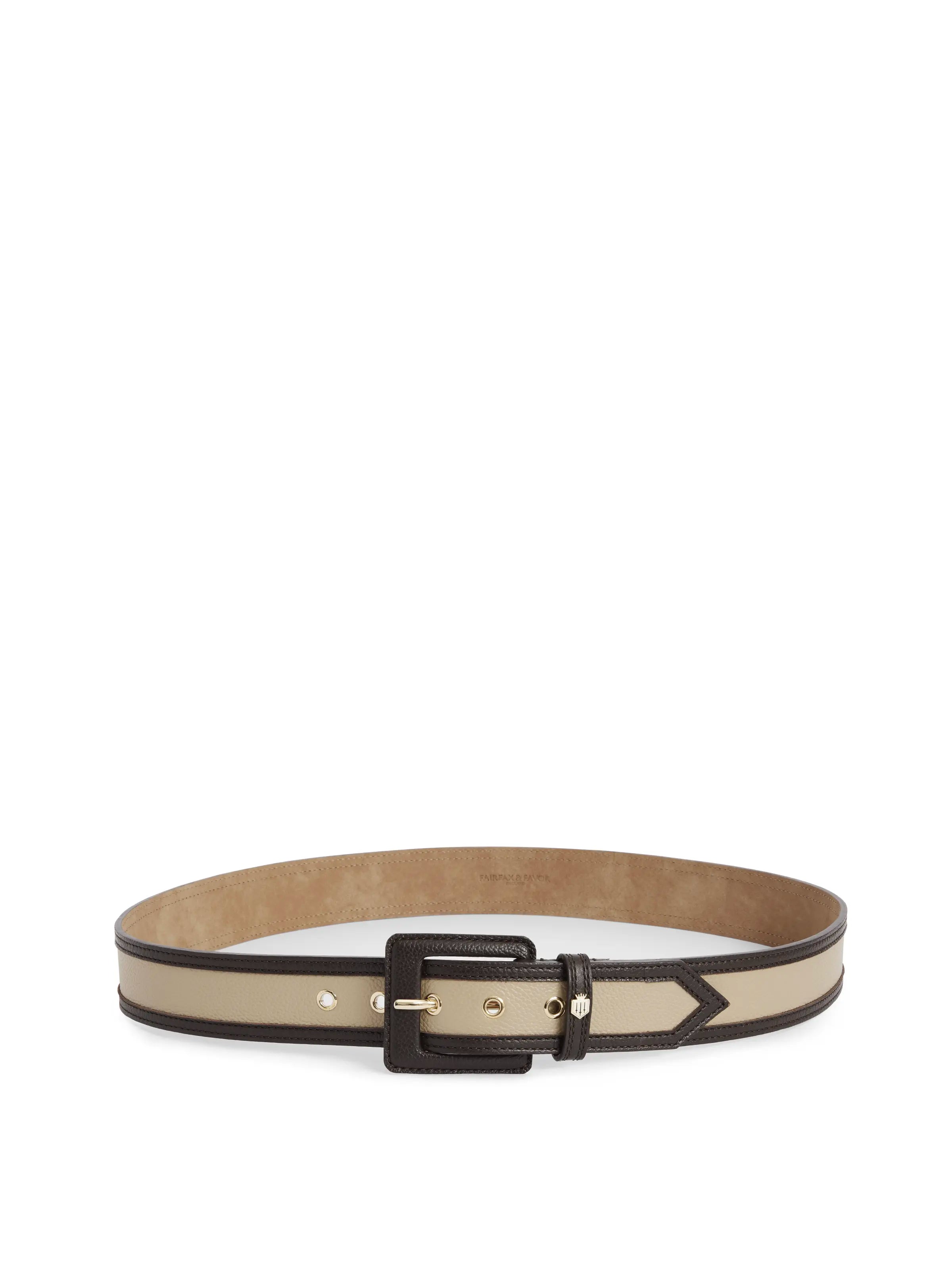 Marseille Belt - Genuine Leather Caramel & Chocolate Brown - Stylish & Durable for Men & Women - Perfect for Casual, Office & Formal Wear
