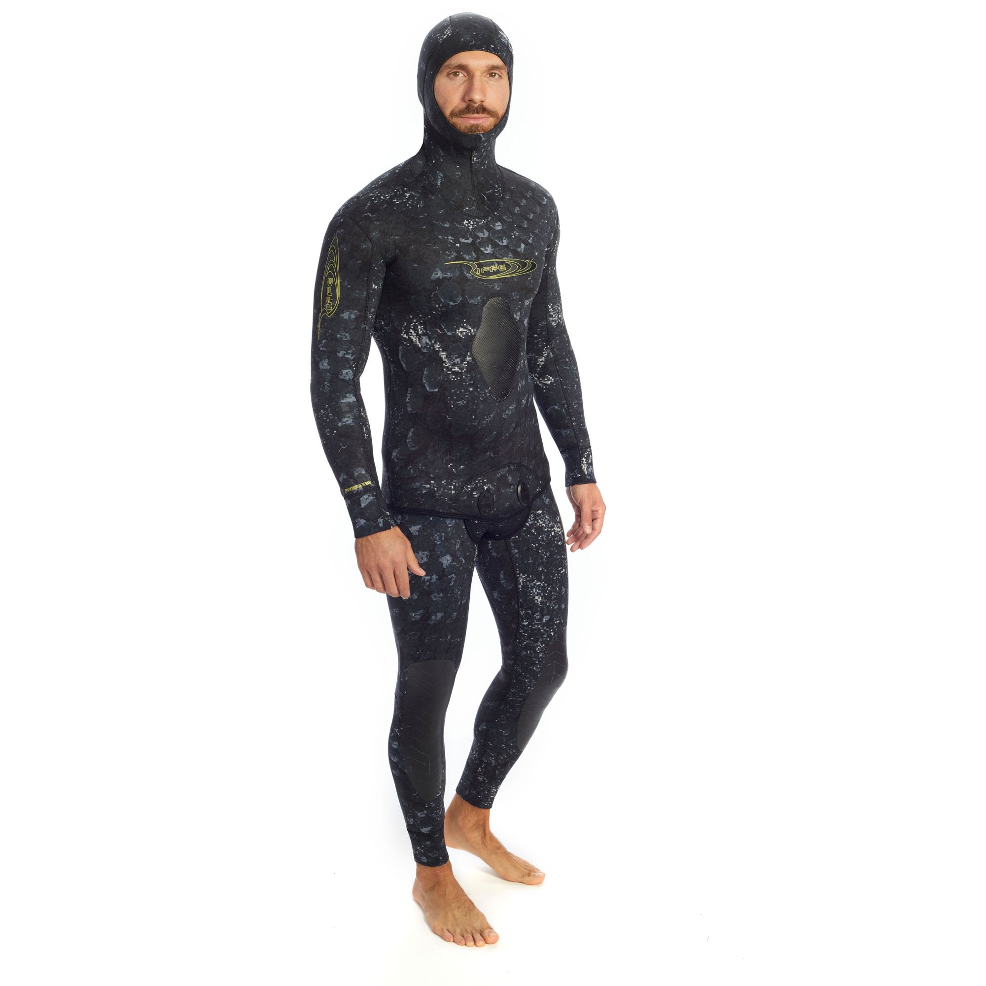 Riffe VORTEX Camo Wetsuit for Men - 3.5mm Neoprene Scuba Diving & Spearfishing Wetsuit - Perfect for Warm Water Diving, Snorkeling & Water Sports