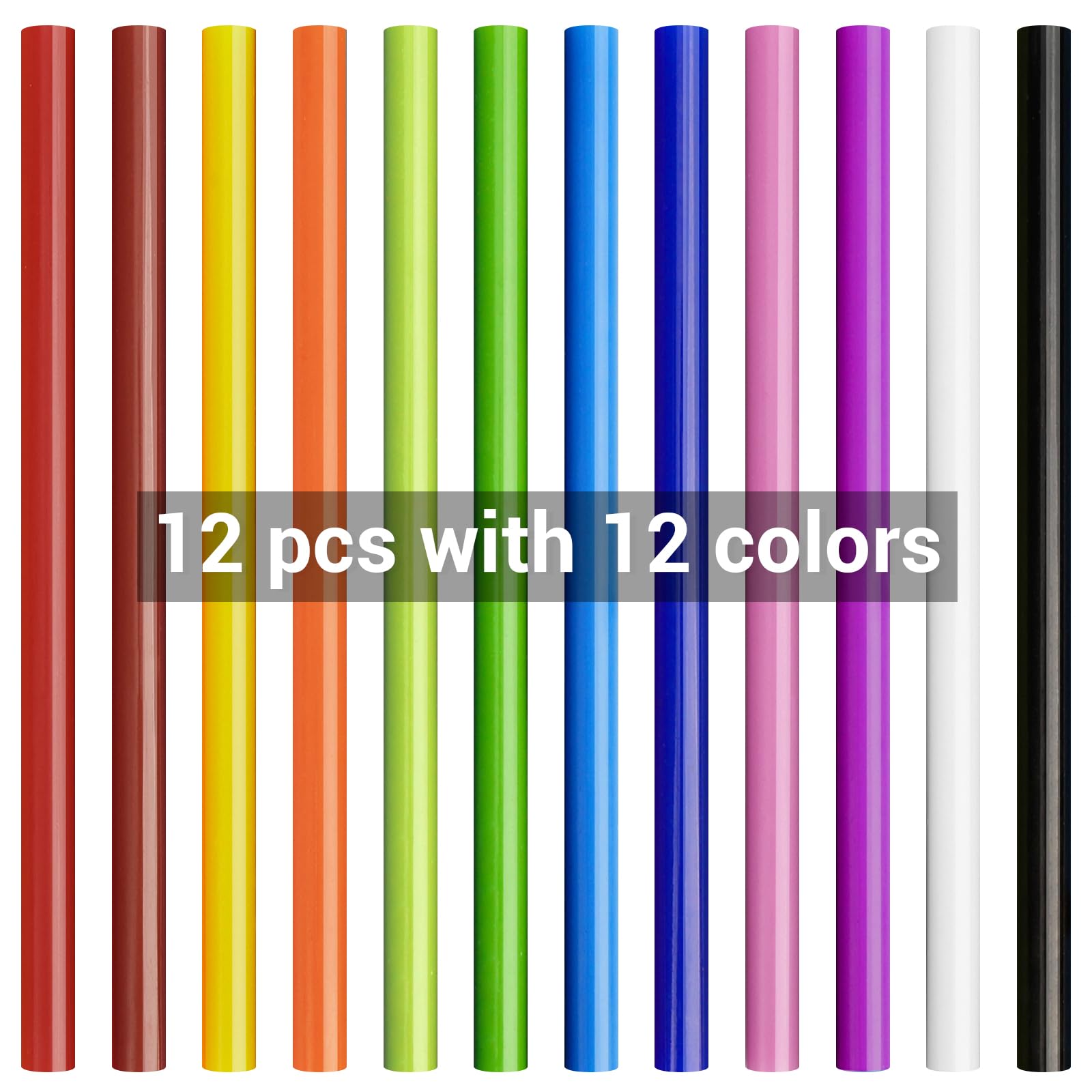 ENPOINT 36-Pack Colored Hot Glue Sticks - 8