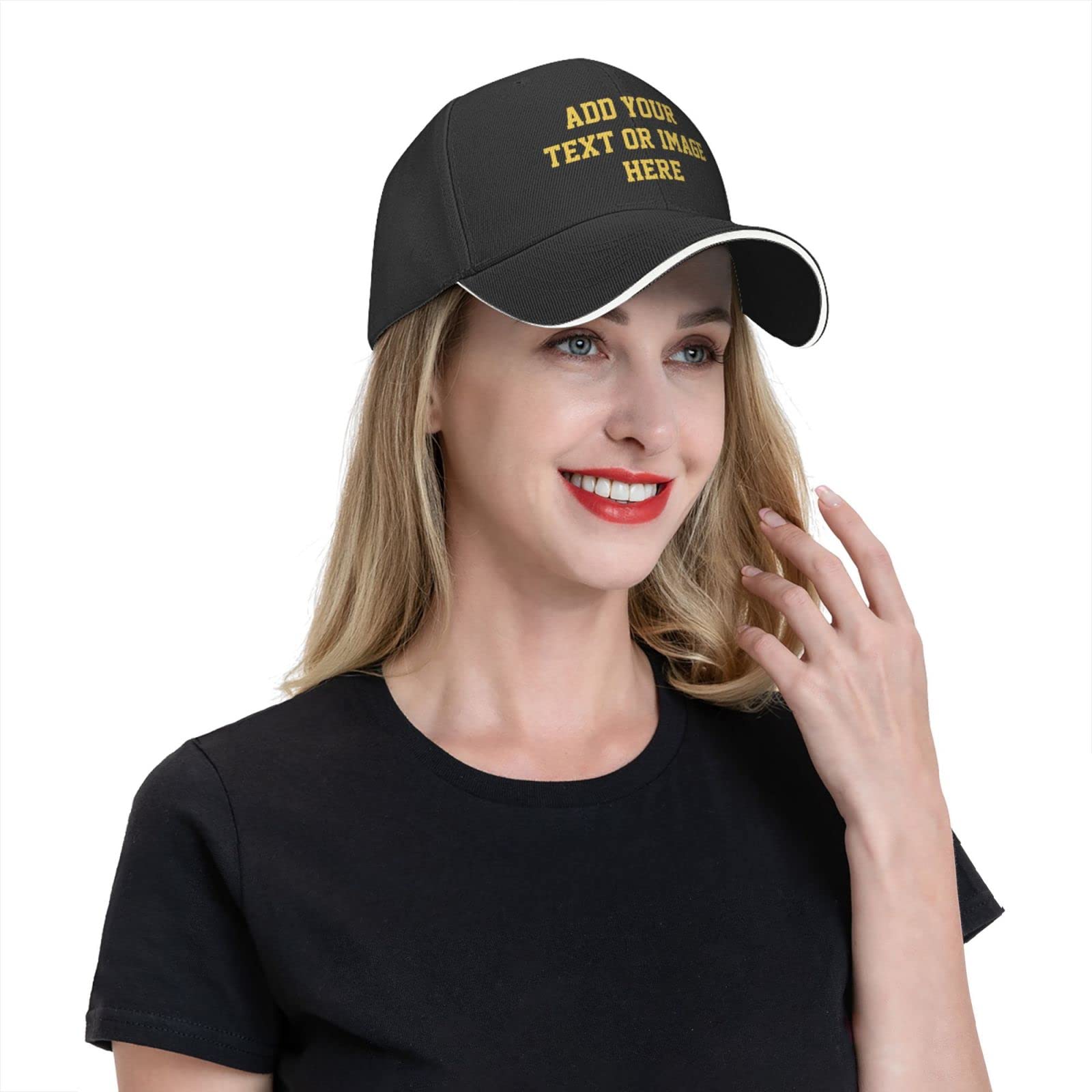 Custom Embroidered Baseball Caps - Add Photos, Logo, or Text for Personalized Hats for Men & Women - Adjustable Snapback & Fitted Styles - Perfect for Sports, Gifts, and Brand Promotions
