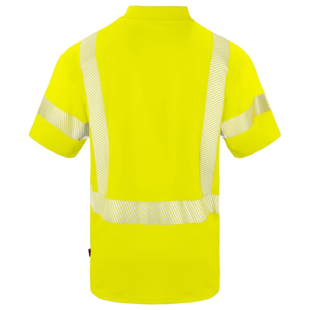 High Visibility Reflective Polo Shirt for Men - Orange (Medium) | Perfect for Night Running, Cycling & Outdoor Safety Workwear