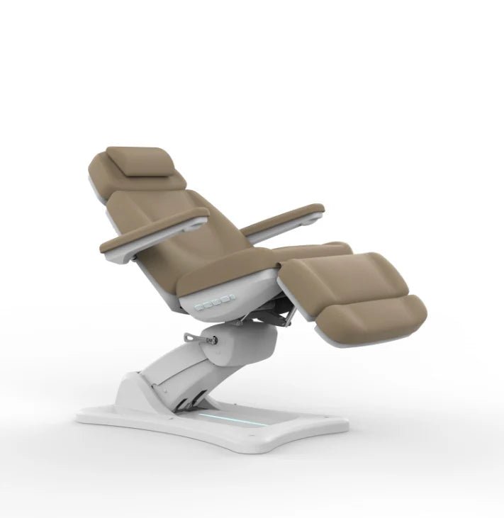 SilverFox 2246BN Electric 4-Motor Beauty Bed with Hand Remote & Position Memory - Professional Esthetician Massage Table for Spa, Salon, and Skin Care Treatments