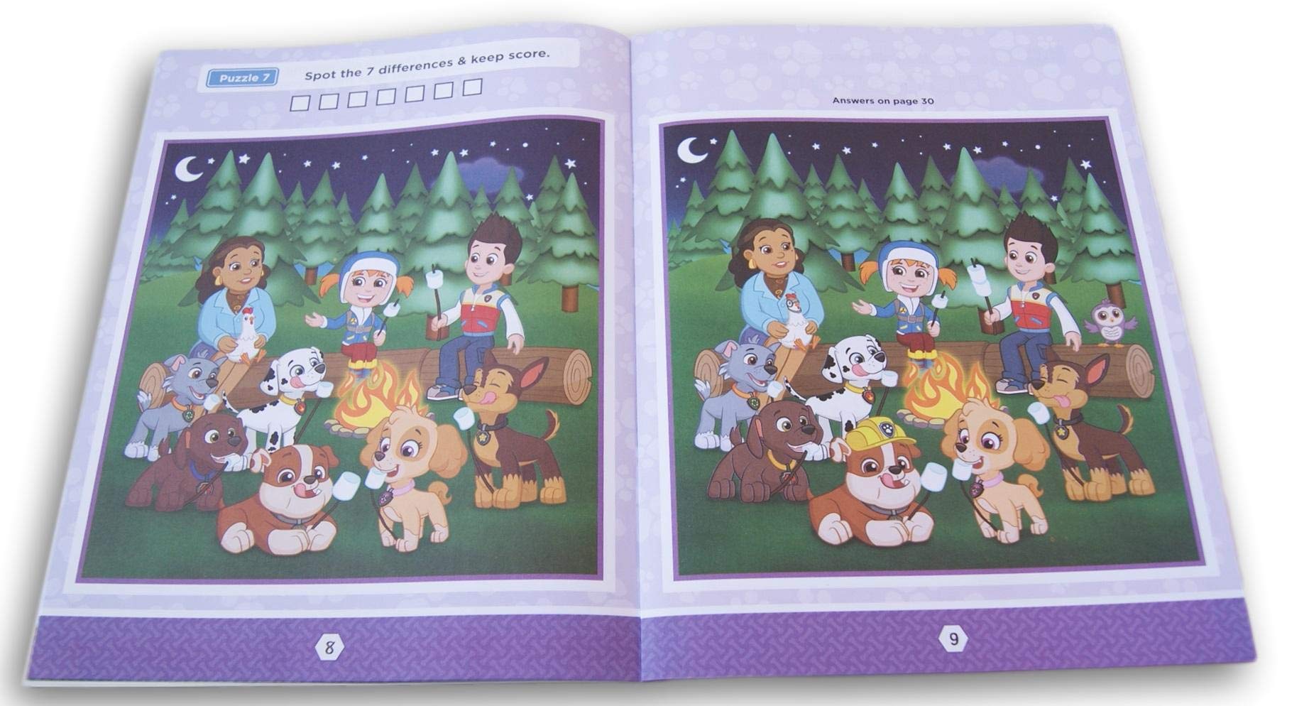 Spot the Difference Book - 22 Paw Patrol Puzzles for Kids | Fun Learning Game