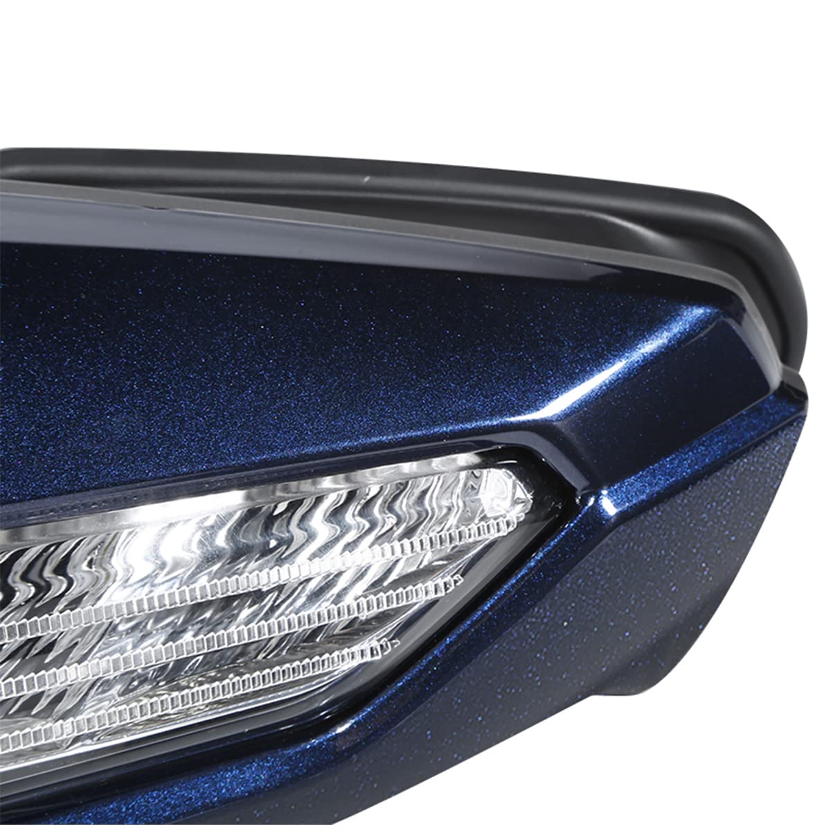 Premium Green-L Motorcycle Rearview Side Mirrors with LED Turn Signal - Compatible with Honda Goldwing GL1800 2018-2024 Models - Enhanced Safety & Visibility for Night Riding & Highway Commuting