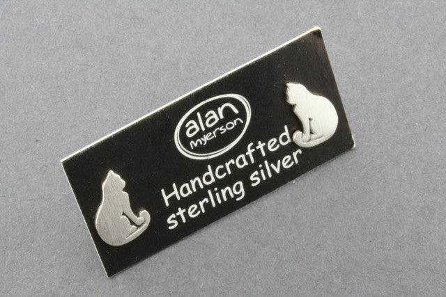 Sterling Silver Cat Stud Earrings for Women - Elegant & Hypoallergenic Jewelry for Everyday Wear & Special Occasions