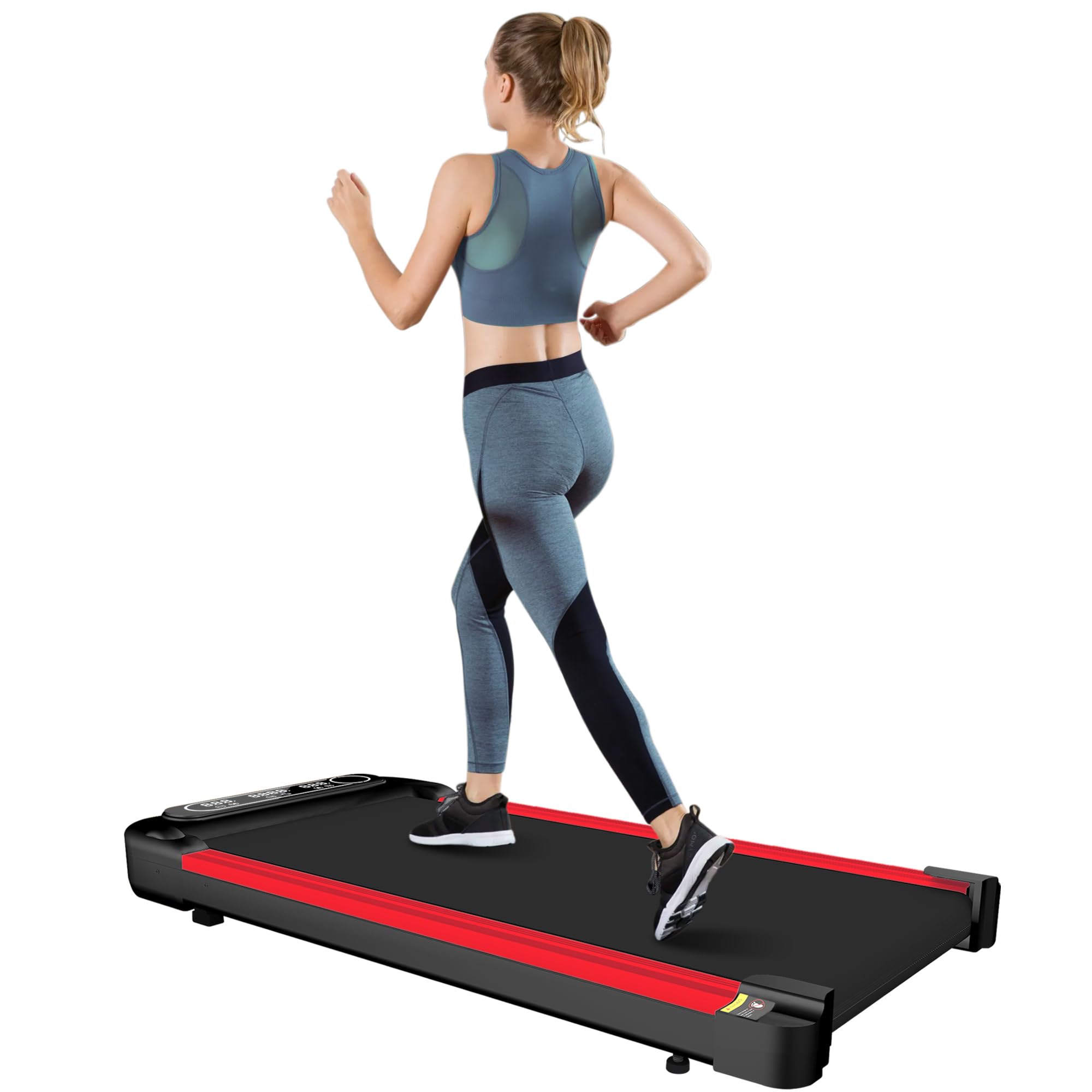 2.5HP Under Desk Treadmill - Portable Electric Walking Machine for Home & Office, Compact Space-Saving Design with Remote Control (220LBS Capacity) - Perfect for Work from Home, Small Apartments & Low-Impact Exercise