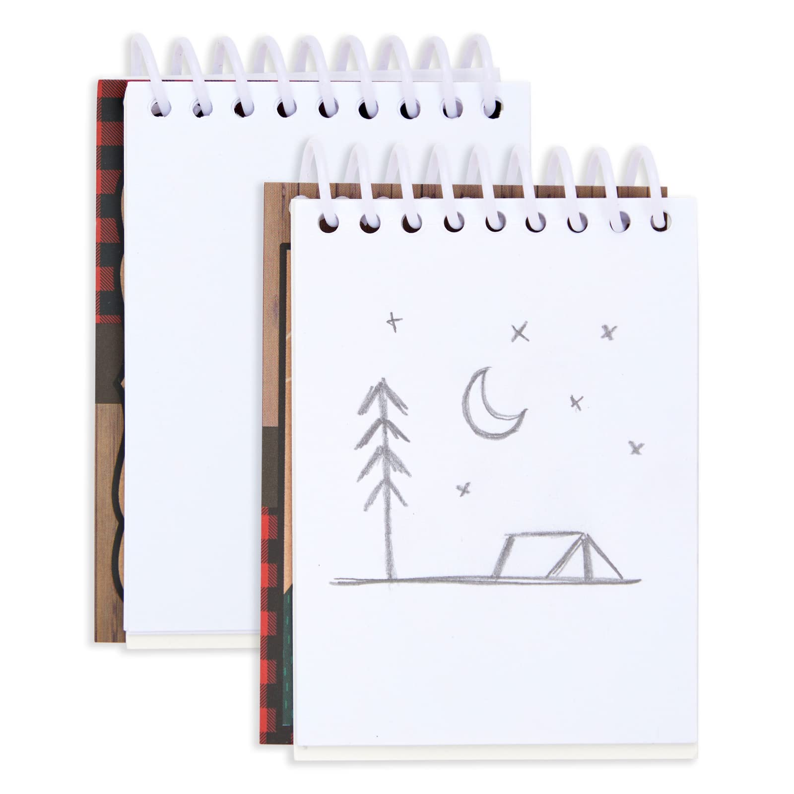 32 Pack Kids Adventure Theme Notepads - 4 Wilderness Designs (2.5