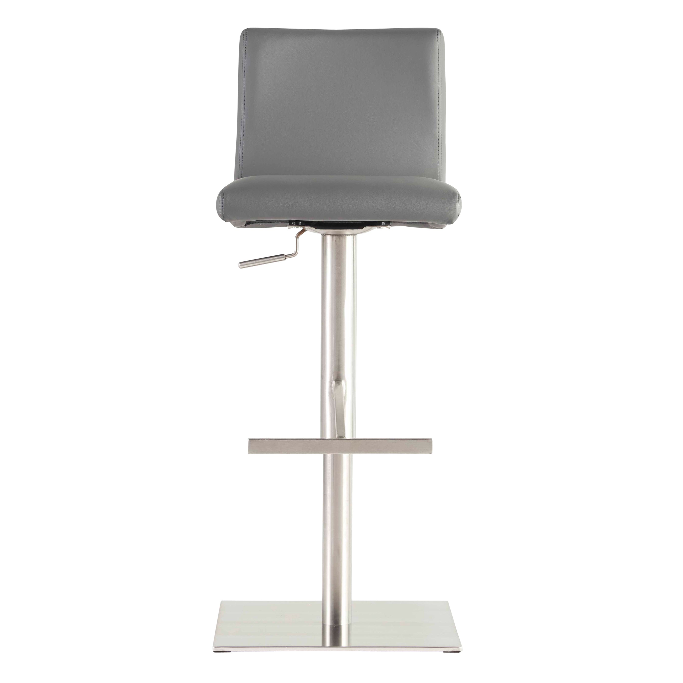 Euro Scott Adjustable Bar Stool (Set of 1) - Modern Kitchen Island & Counter Height Stool for Home, Cafe, and Restaurant Use