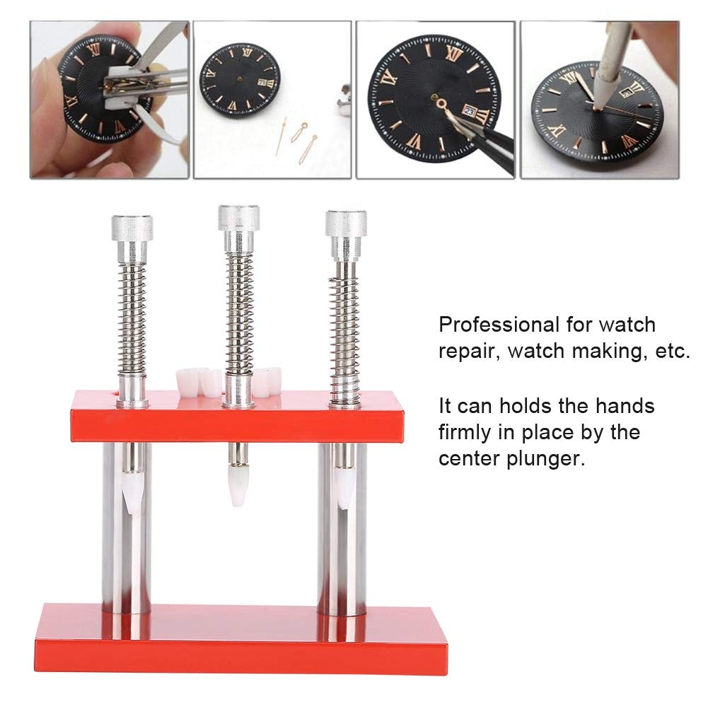 Professional Watch Hand Presser Tool with 3 Press Heads - Watch Hand Setting & Fitting Kit for Wristwatch Repair | Perfect for Watchmakers, Jewelers & DIY Enthusiasts