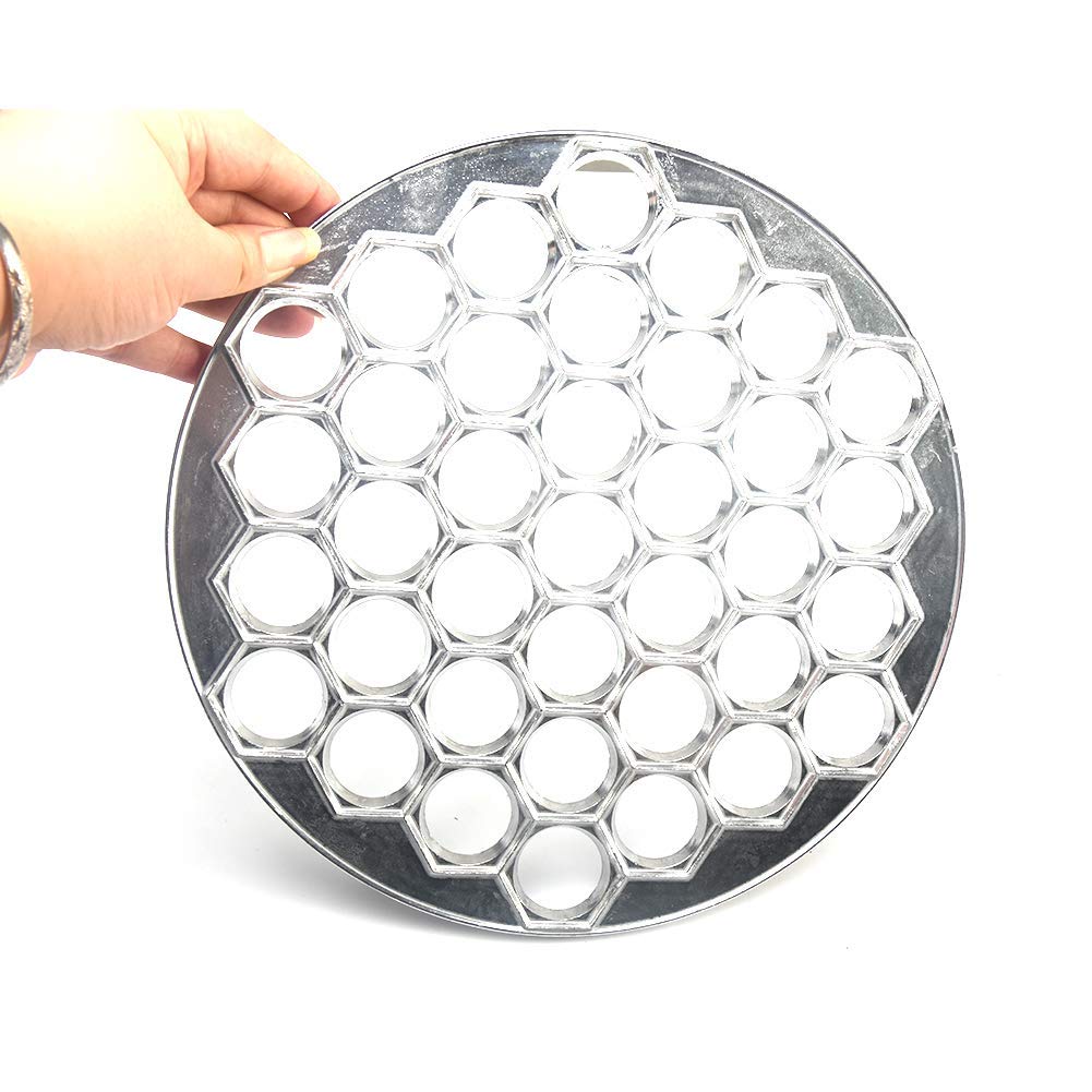 37-Hole Ravioli Maker & Dumpling Mould - Aluminum Alloy Pasta Cutter for Homemade Dumplings, Ravioli & Pastry | Perfect for Italian Cooking, Asian Cuisine & DIY Kitchen Creations