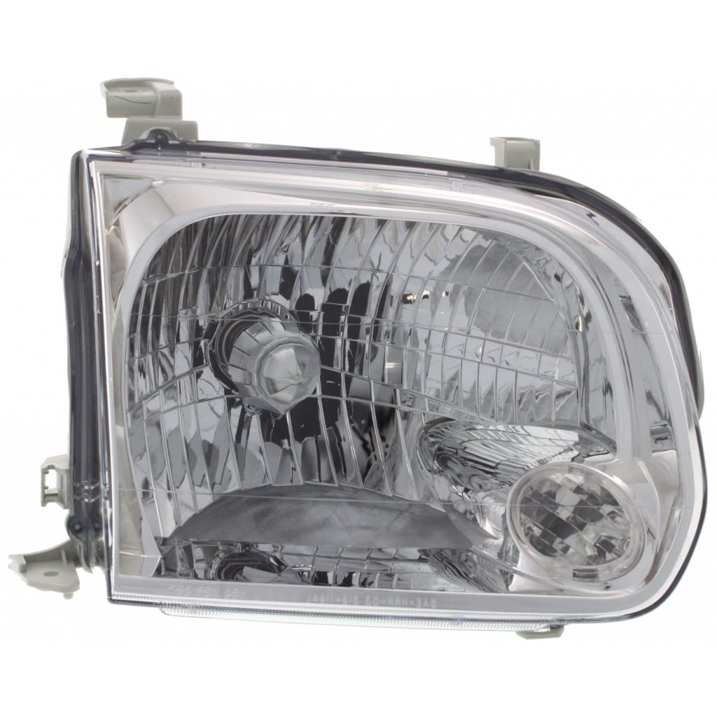 Toyota Tundra 2005-2006 Passenger Side Headlight Assembly Replacement for Double Cab Models - Compatible with Part Numbers TO2503158, 615343200781, 811100C030 - Perfect for Night Driving & Off-Road Adventures