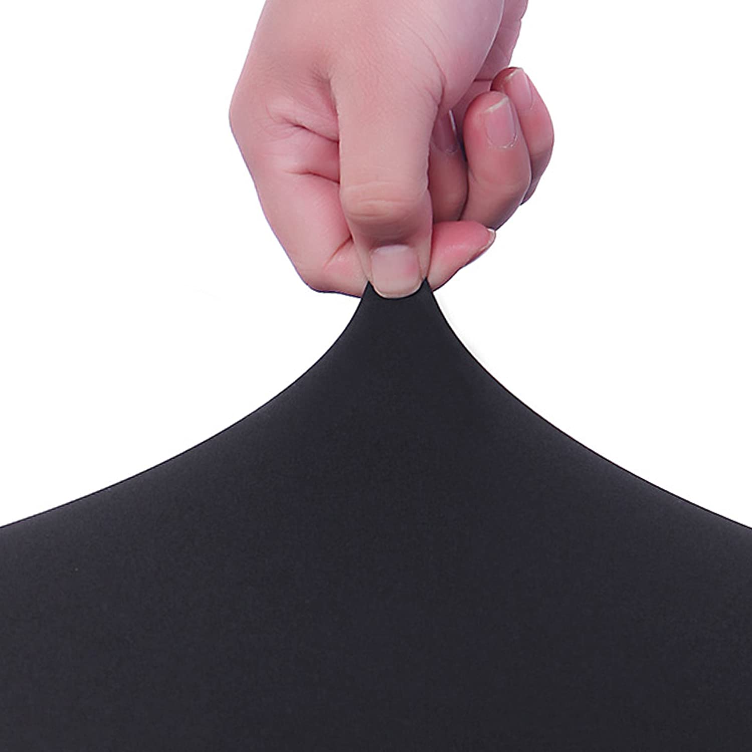 100-Pack Black Stretch Spandex Chair Slipcovers - Elastic Dining Room Chair Covers for Wedding, Banquet, Party & Home Decor - Washable Seat Protectors for Indoor & Outdoor Events
