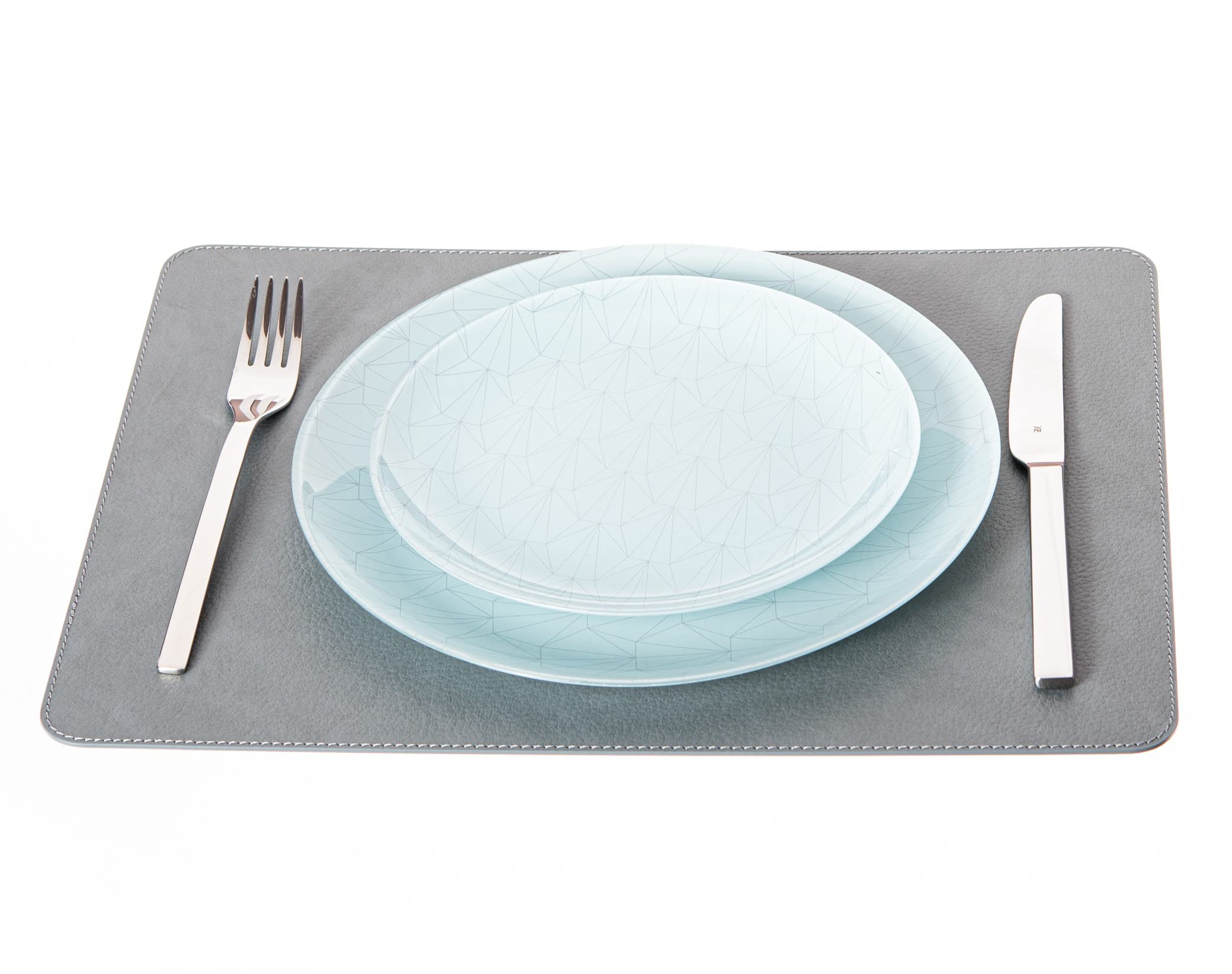 Eco-Friendly Recycled Leather Placemat and Coaster Set - 4 Placemats (15.7