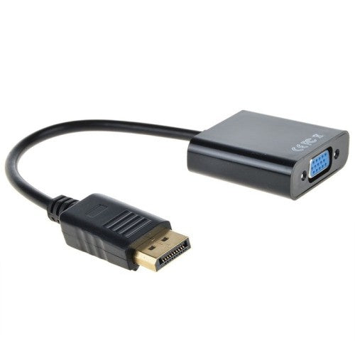 DisplayPort to VGA Female Adapter Cable - DP to VGA Converter (Male to Female) for PC, Laptop, Monitor, Projector - Ideal for Home Office, Gaming & Presentations