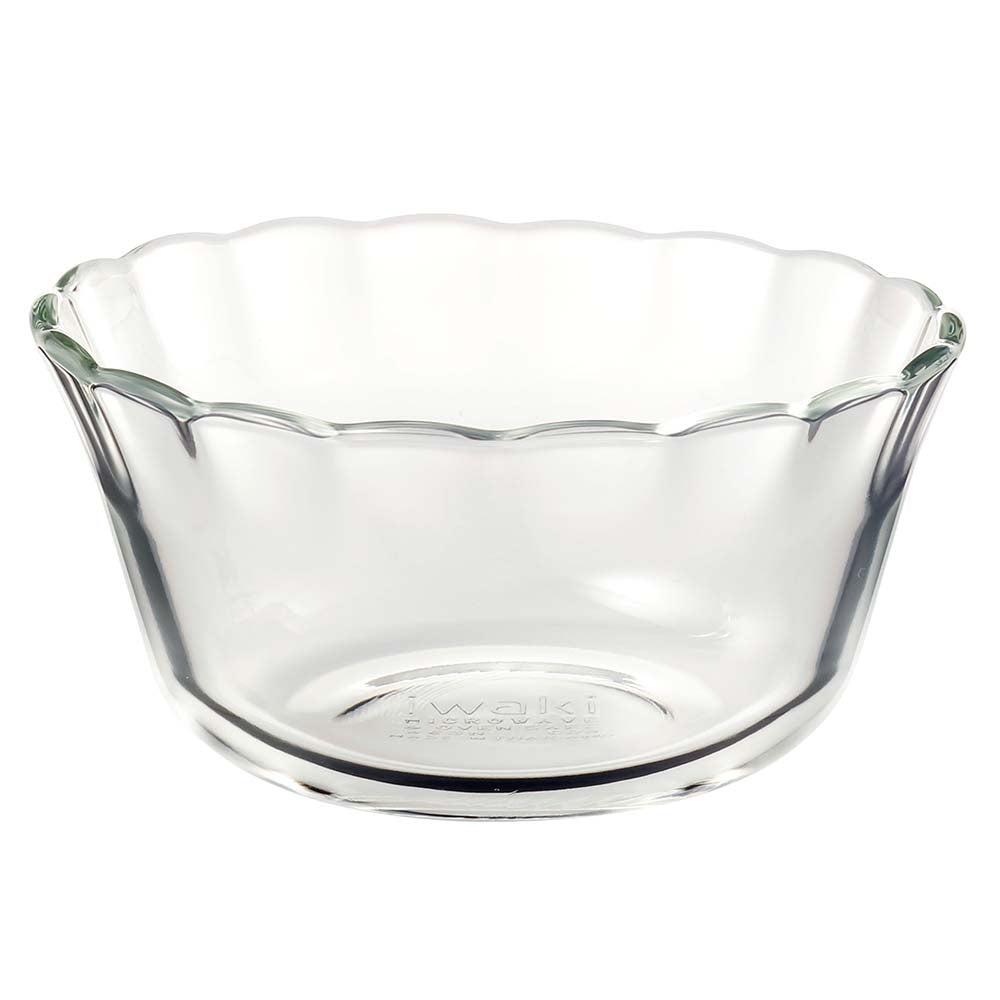 Iwaki Heat Resistant Glass Custard Cup - 16oz Baking Ramekins for Crème Brûlée, Soufflé & Desserts - Oven, Microwave & Freezer Safe - Perfect for Home Baking & Kitchen Use