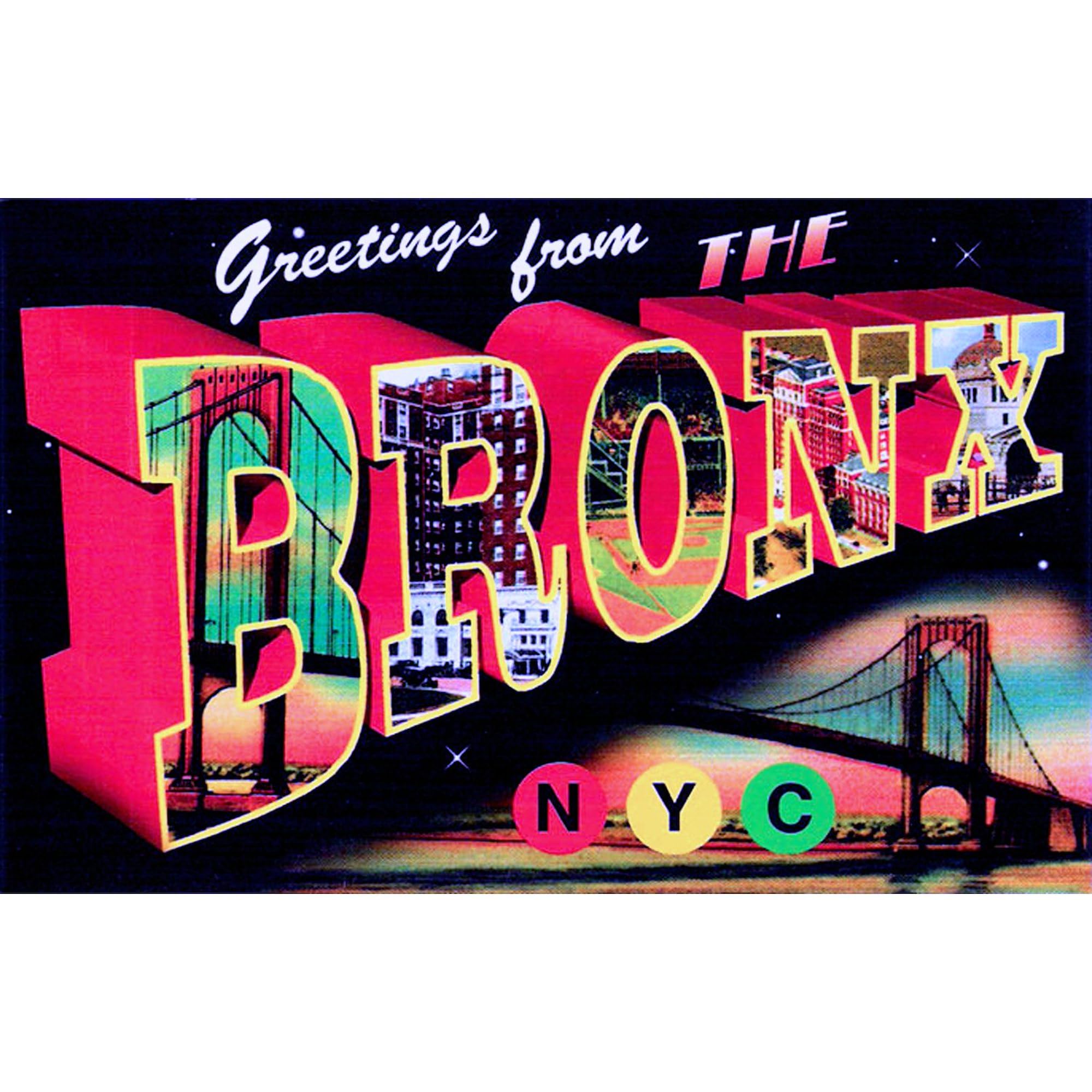 Bronx New York City Oval Car Bumper Sticker - Decorative Vinyl Decal for Cars, Laptops, Water Bottles | Perfect for NYC Pride, Travel Memories & Personalization