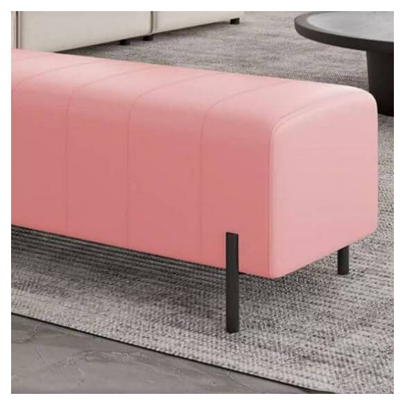 Premium Faux Leather Storage Ottoman Bench - Modern Rectangular Footrest with Tufted Design for Living Room, Bedroom & Entryway - Perfect Home Decor for Stylish Women
