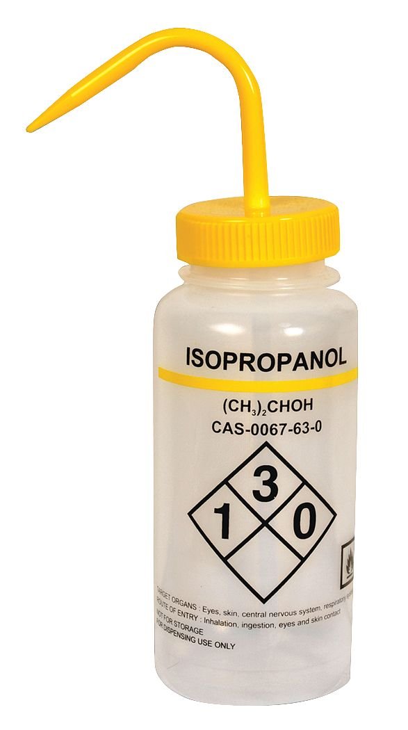 16oz Translucent Wash Bottles (6-Pack) for Lab & Cleaning