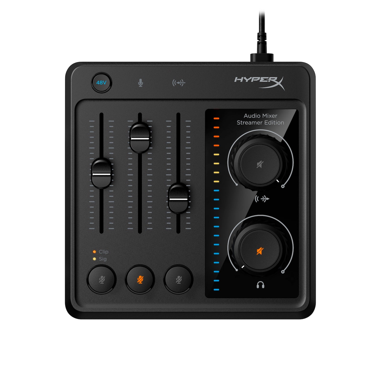 HyperX Audio Mixer - Professional USB Sound Card for Streaming, Podcasting & Gaming - Perfect for Twitch, YouTube & Discord (Black)