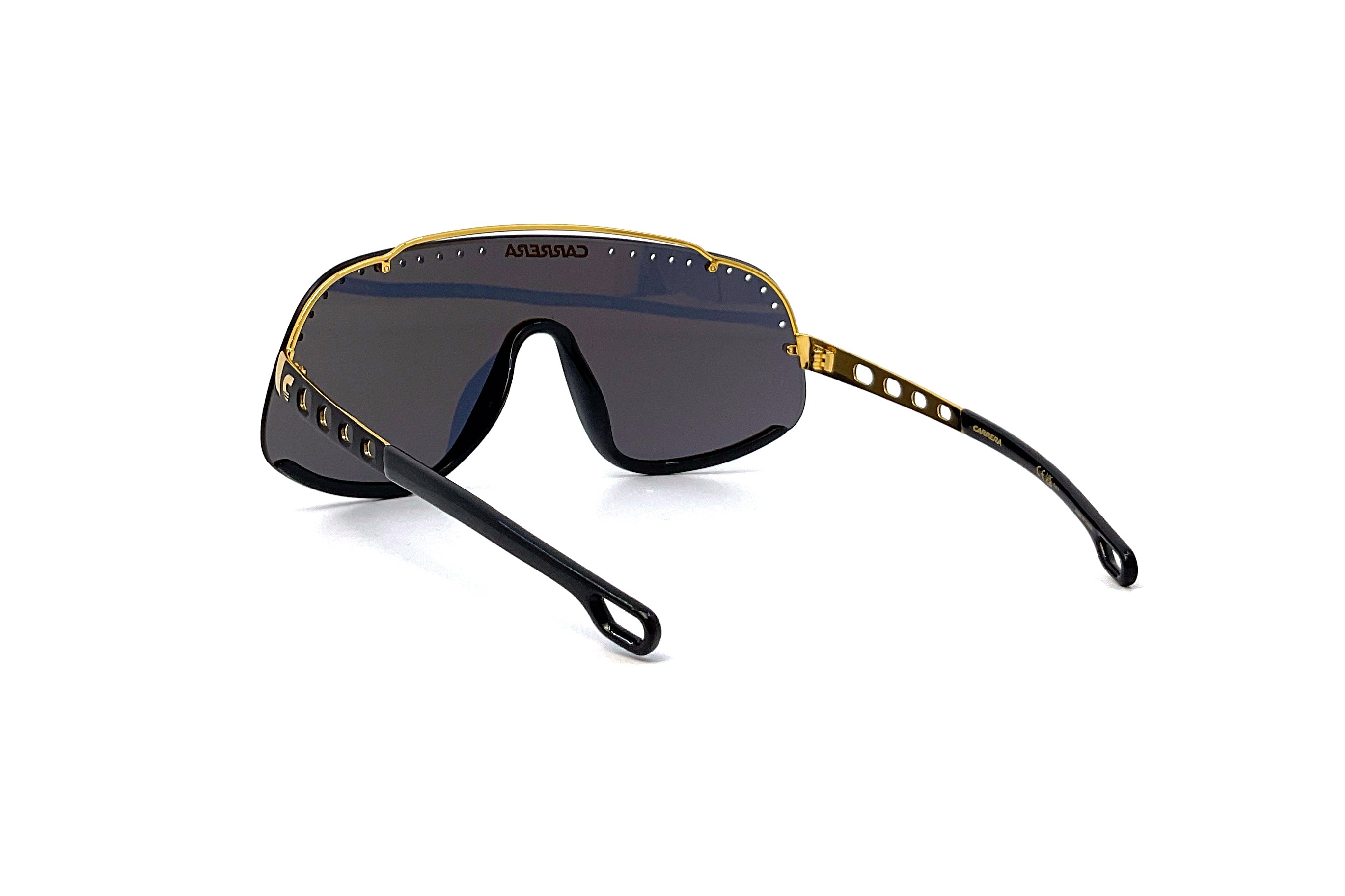 Carrera Flaglab 16 Sunglasses - Black Gold Aviator Style for Men & Women | UV Protection, Polarized Lenses for Driving, Outdoor Sports & Fashion