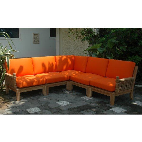 Luxury 5-Piece Deep Modular Sectional Sofa Set - Modern L-Shaped Couch for Living Room, Family Room & Home Theater Comfort