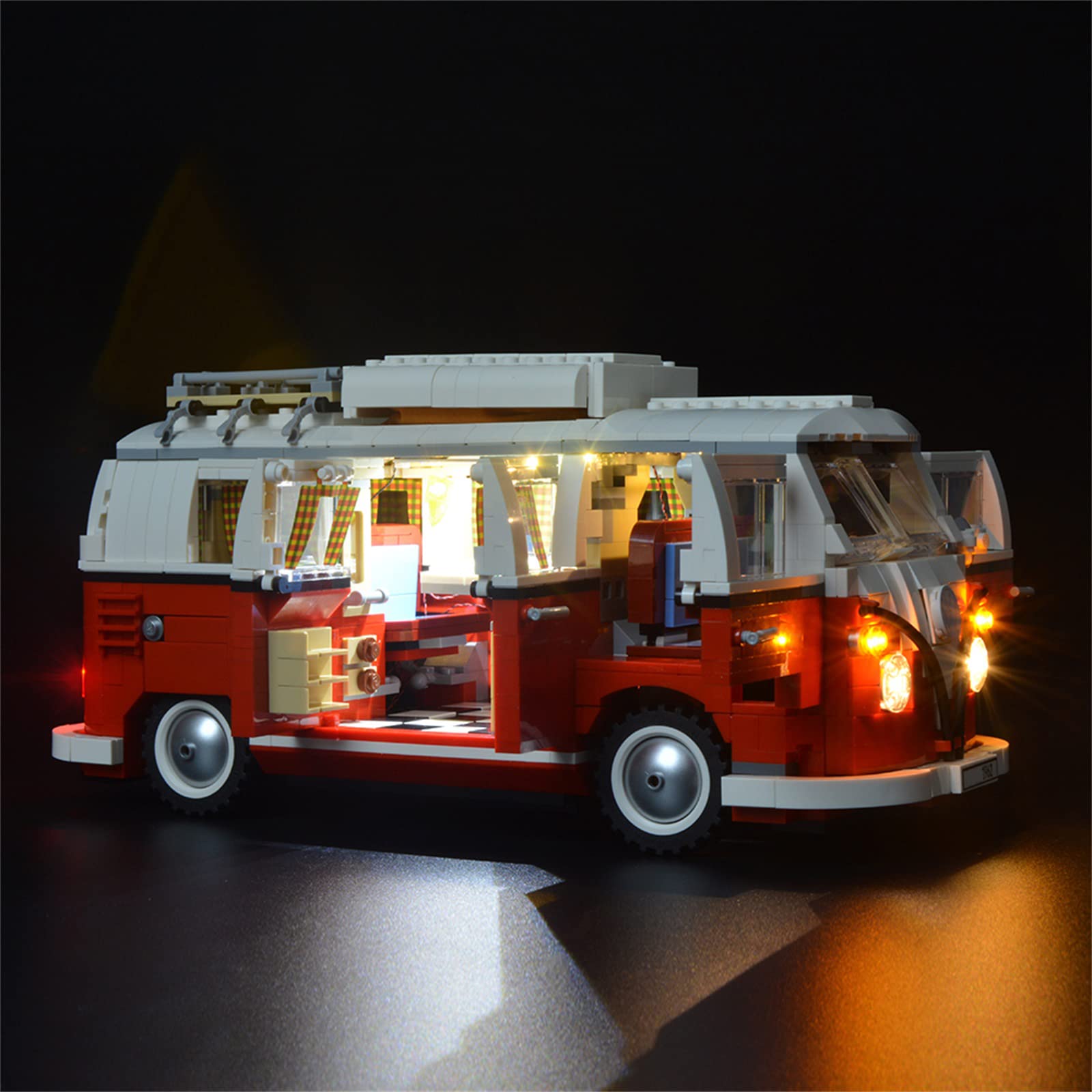 BRIKSMAX LED Light Kit for Volkswagen T1 Camper Van - Compatible with Lego 10220 Model (Building Model Not Included) - Perfect for DIY Lego Lighting Projects and Home Decoration