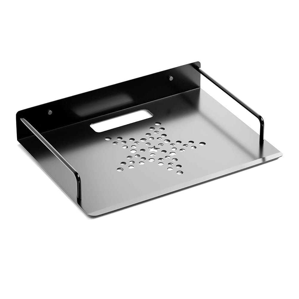 Correa Projector Shelf - Floating Entertainment Center Shelves for DVD Players & Metal Router Racks | Wall Mounted Media Storage Solution for Home Theater & Gaming Setup
