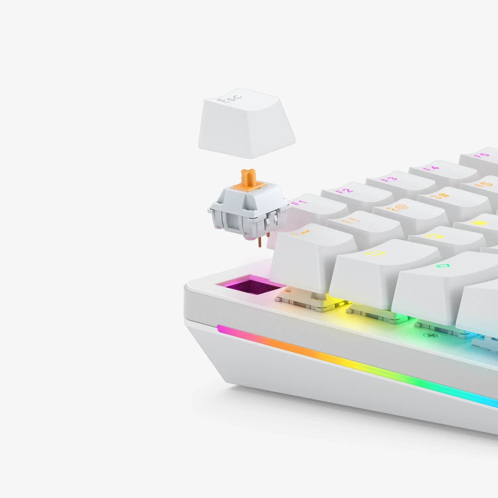 Panda MX Unlubed Mechanical Keyboard Switches - Linear Smooth Typing for Gaming & Office Work