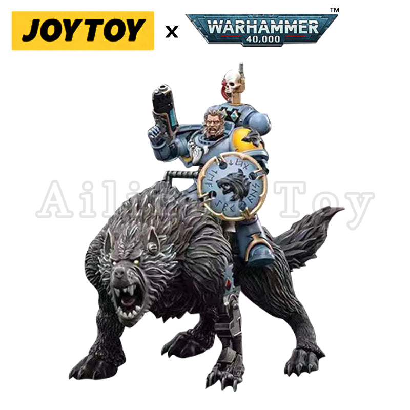 JOYTOY 1/18 Scale Warhammer 40K Space Wolves Thunderwolf Cavalry Frode Action Figure - Collectible Model for Warhammer Fans & Tabletop Gaming