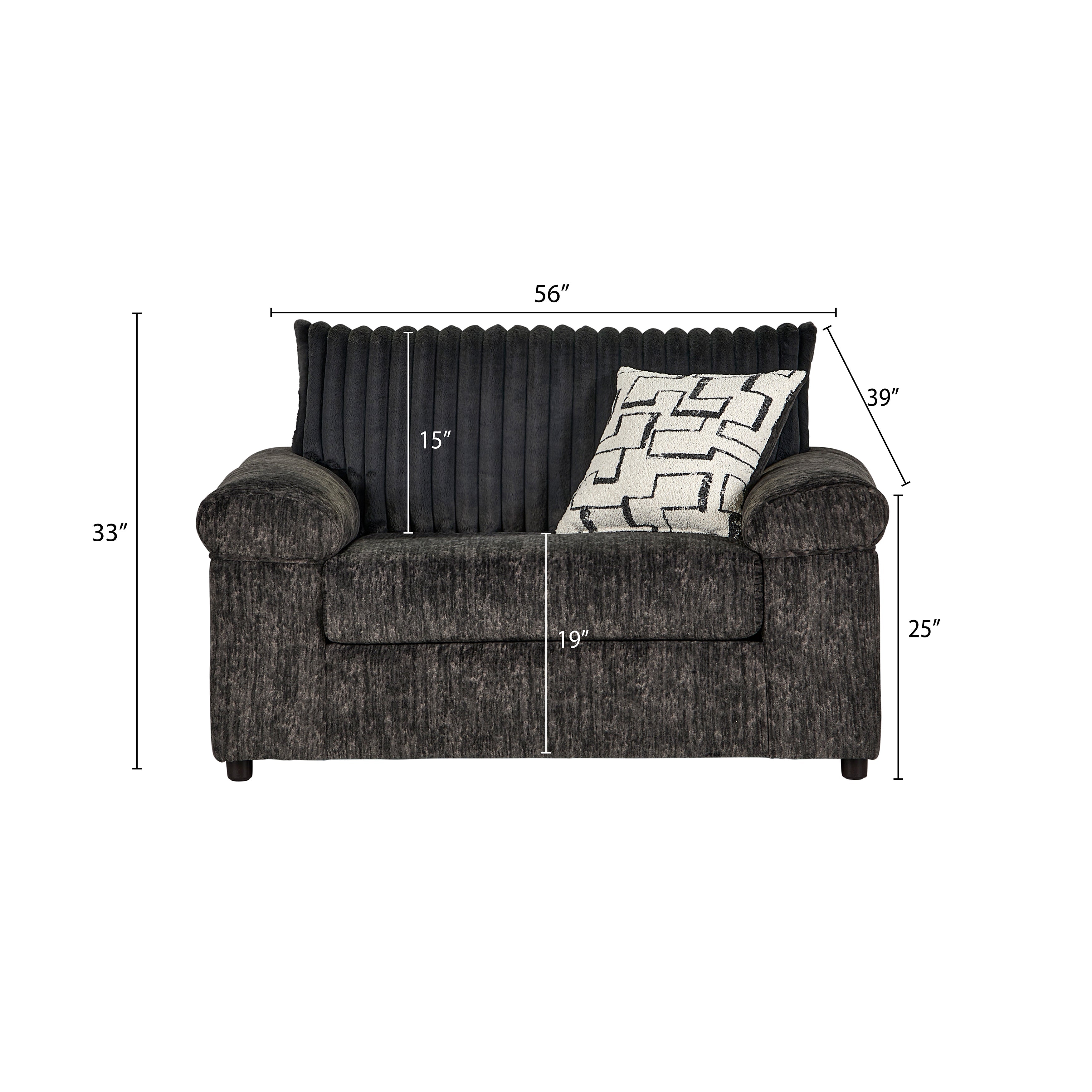 Roundhill Furniture Nason Wide Wale Corduroy Sectional Sofa Chaise - Modern L-Shaped Couch with Chaise Lounge for Living Room, Family Room & Home Theater Comfort