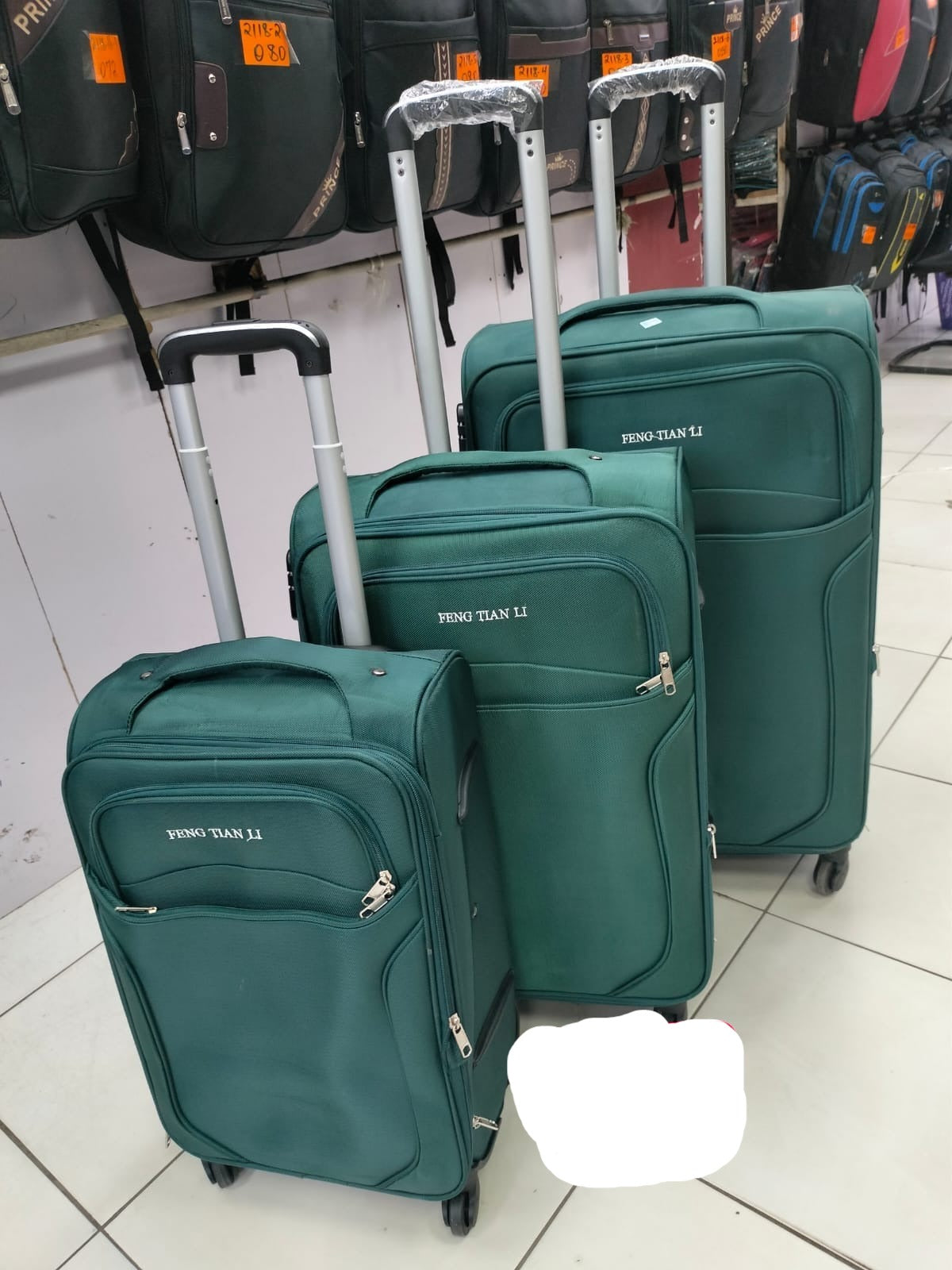 3-Piece Luggage Set Dark Green - Lightweight Spinner Suitcase for Travel, Business & Vacation - Durable Hardshell Carry-On & Check-In Bags