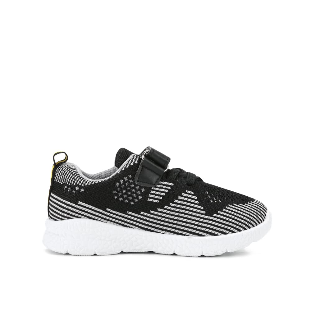 **Mallofusa Toddler Running Shoes for Boys & Girls - Lightweight Breathable Sneakers with Washable Strap - Athletic Tennis Shoes for Kids Running & Walking (Black/White, Size 7) - Perfect for Playground, School & Daily Activities**