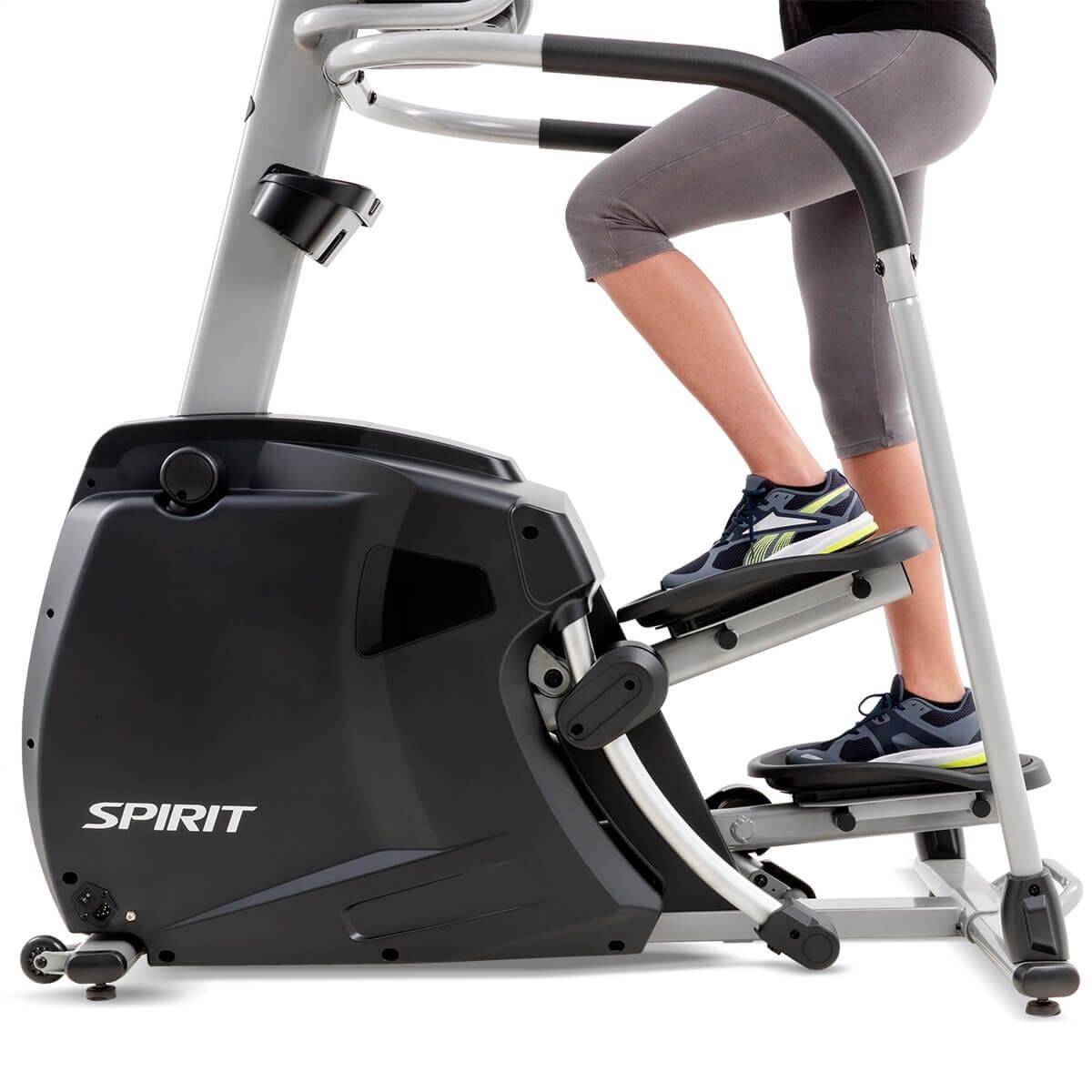 Spirit Fitness CS800 Stepper Machine - Compact Home Exercise Equipment for Cardio & Leg Workouts - Perfect for Small Spaces & Apartment Workouts