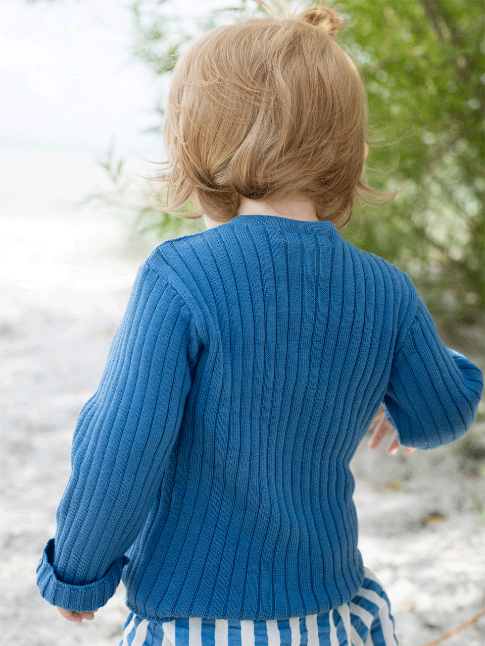 Serendipity Dark Tide Organic Cotton Baby Cardigan - Soft & Comfortable Newborn Knitwear for Boys & Girls - Perfect for Photoshoots, Gifts & Special Occasions