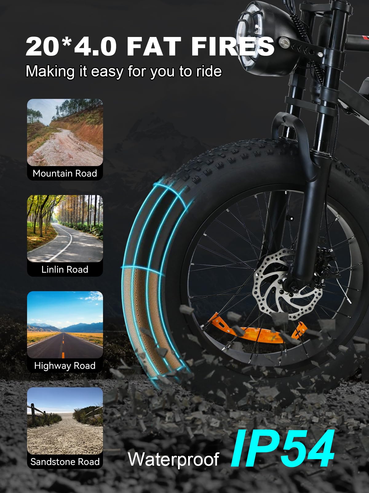 48V 18.2AH Electric Bike for Adults - 20
