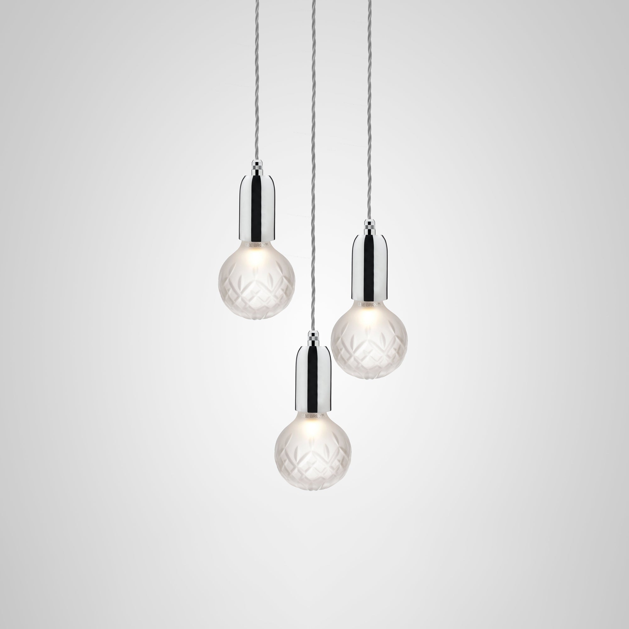 Crystal Bulb Pendant Light - Elegant Glass Ceiling Lighting Fixture for Dining Room, Kitchen Island & Bedroom Decor