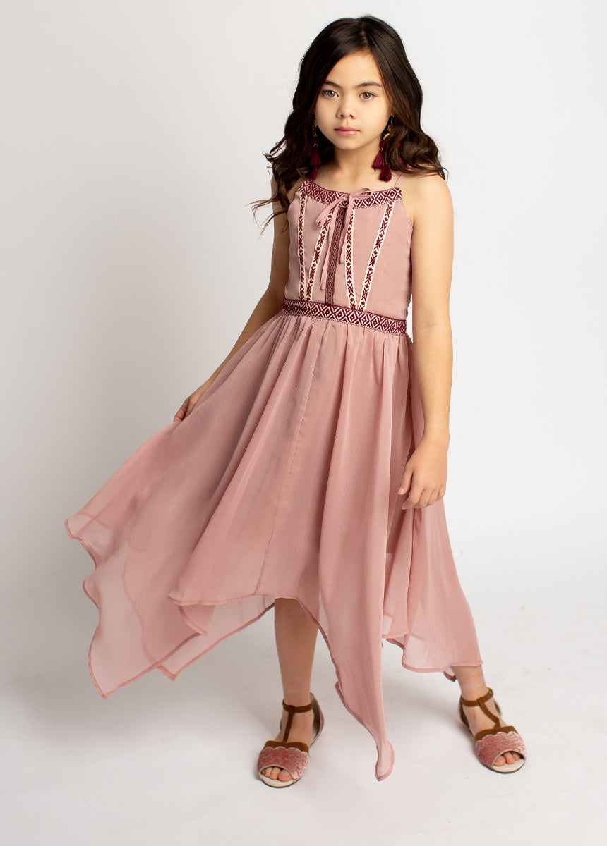Darvina Women's Nude Pink Dress - Elegant Casual & Party Wear for Summer, Weddings & Special Occasions