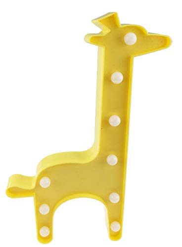 Yellow Giraffe Marquee Light - Cute Animal Night Light for Kids Bedroom, Nursery, Birthday Party & Wedding Decorations | Perfect for Baby Showers, Children's Rooms & Themed Events