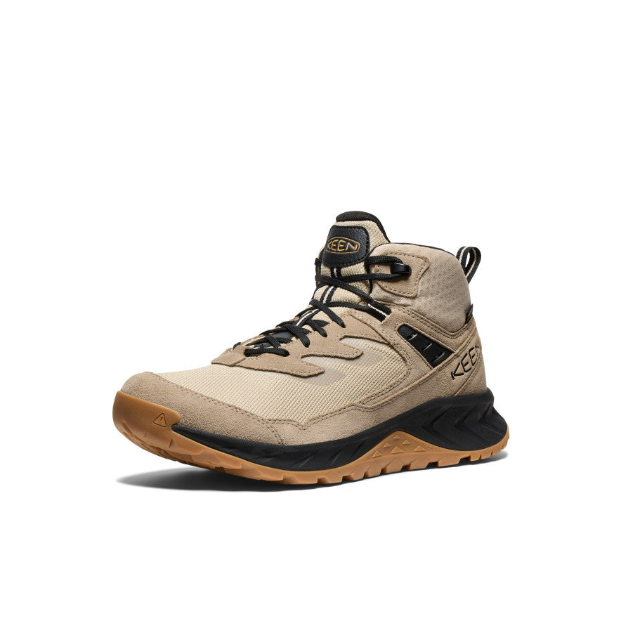 Men's High-Trail Waterproof Hiking Boots - Brindle/Oak Buff | Lightweight & Durable for Outdoor Adventures, Trail Running & Camping