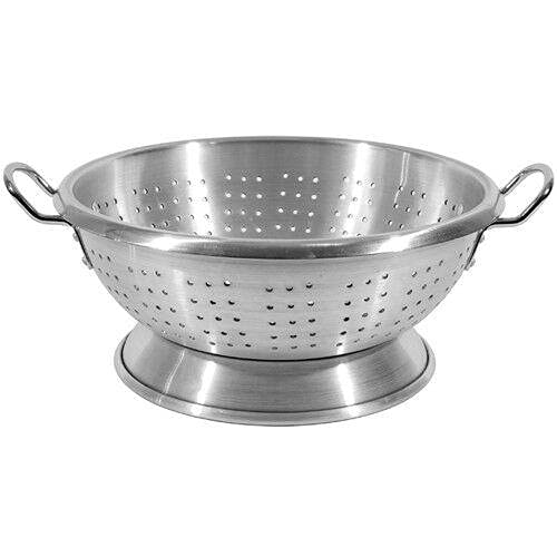 24-Qt Heavy Duty Colander - Premium Kitchen Strainer with Fine Mesh, Collapsible Design for Easy Storage - Perfect for Draining Pasta, Washing Fruits & Vegetables, Sifting Flour - Essential Kitchen Accessory Set for Home Cooks