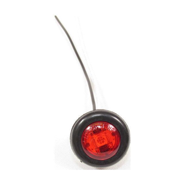 Fortpro 3/4 Inch Round Clearance/Marker Flat LED Light - 1 LED Super Bright for Trucks, Trailers, Boats & Off-Road Vehicles - Waterproof & Durable for Outdoor Use