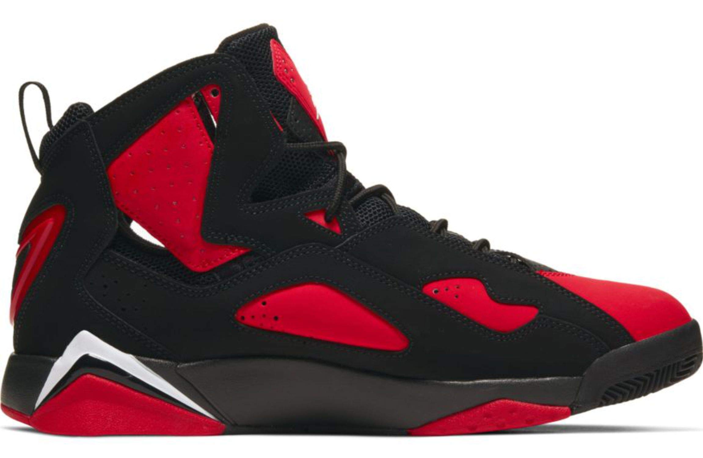Jordan Men's True Flight Basketball Shoes - Black/Red/White - Size 9.5 D(M US) - High-Performance Basketball Sneakers for Court Play & Streetwear Style