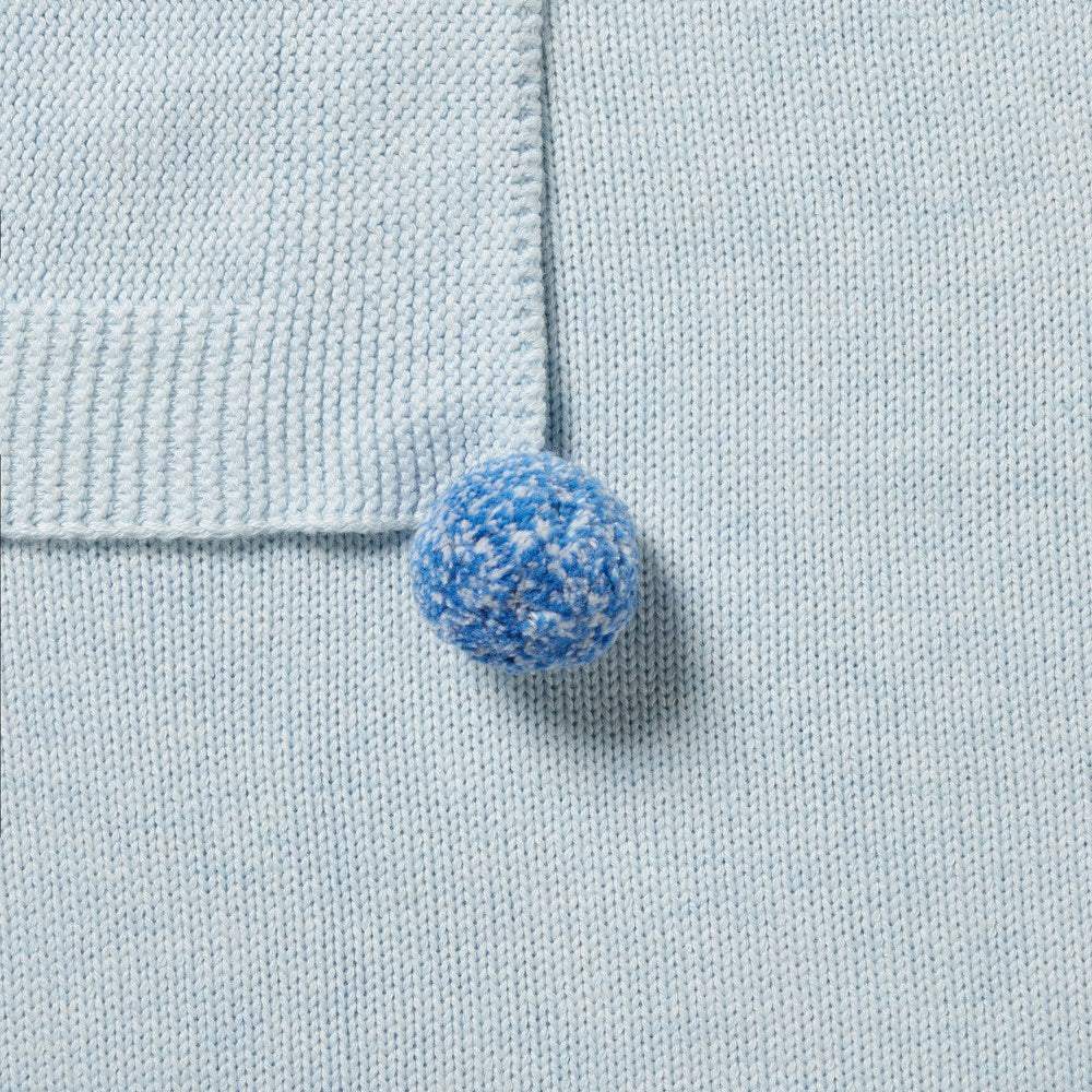 Cozy Bluebell Knitted Blanket - Soft & Warm Handmade Throw Blanket for Couch, Bed, and Home Decor - Perfect for Winter Nights, Gifts, and Cozy Evenings