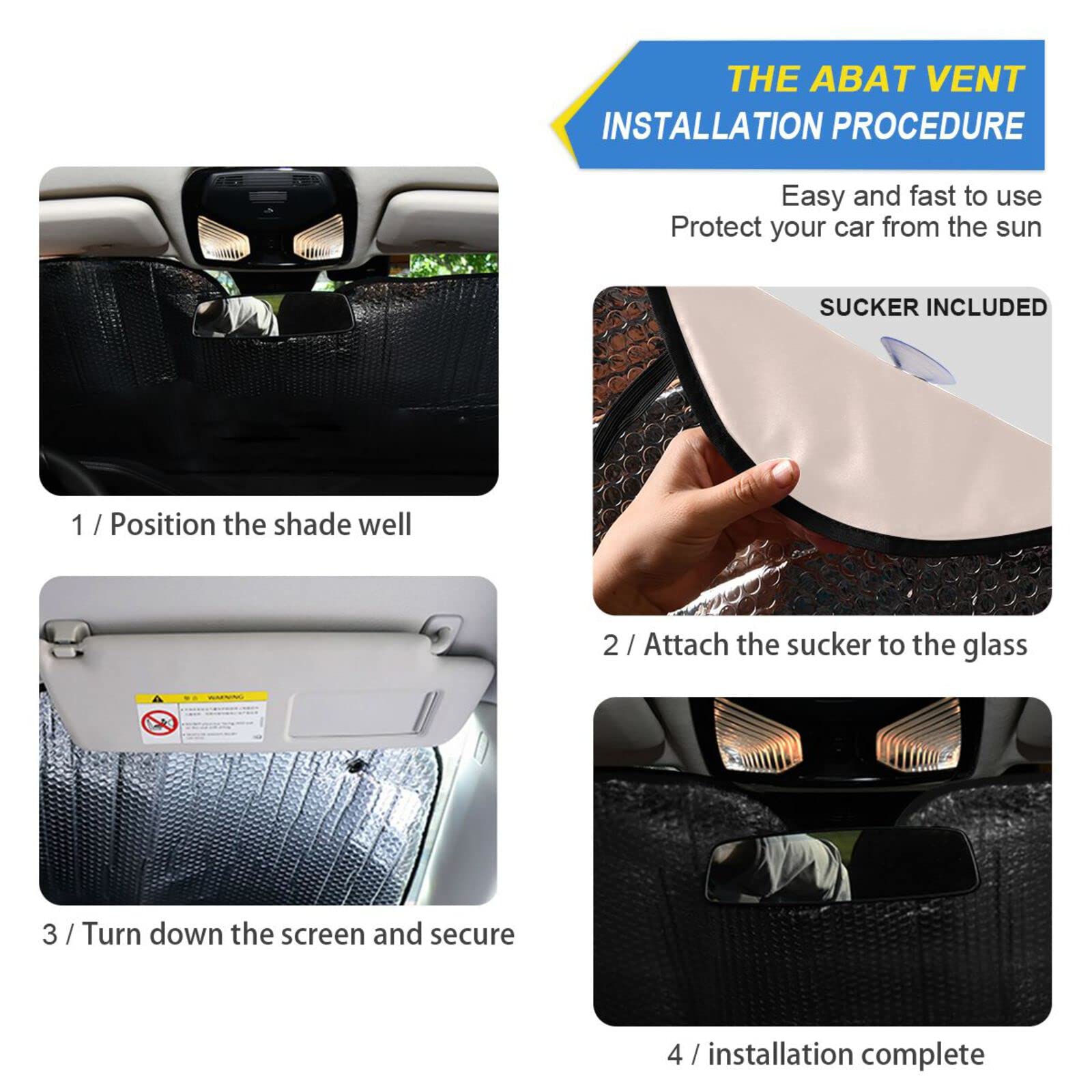 Boccsty Anime Eyes Car Windshield Sun Shade for SUV, Truck & Auto - Japanese Style Cartoon Window Shade Protector for Women, Men & Baby - Perfect for Summer Parking & UV Protection