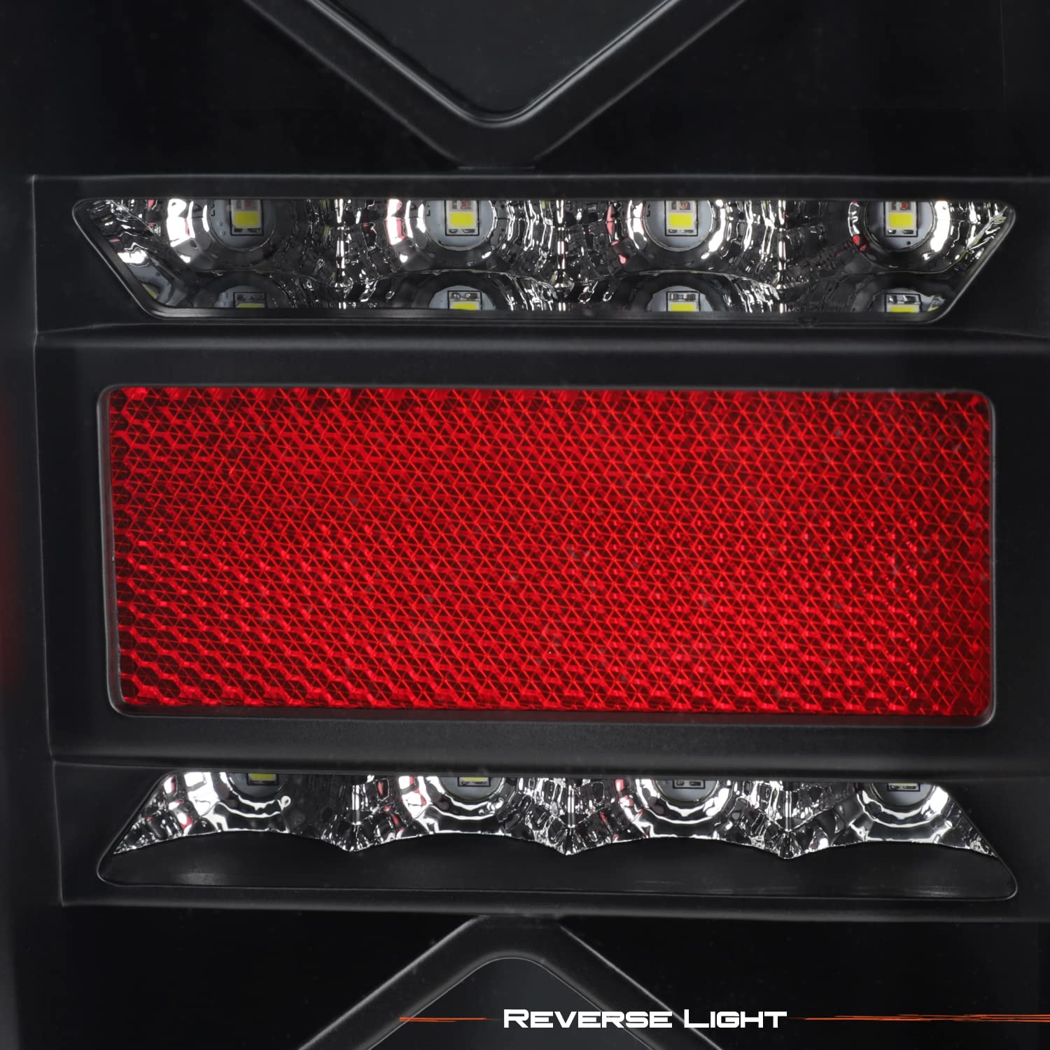 AKKON Full LED Tube Signal Reverse Switchback Mirror 3D Brake Black Tail Lights Pair - Compatible with 2014-2021 Toyota Tundra | Upgrade Your Truck's Style & Safety for Night Driving & Off-Road Adventures