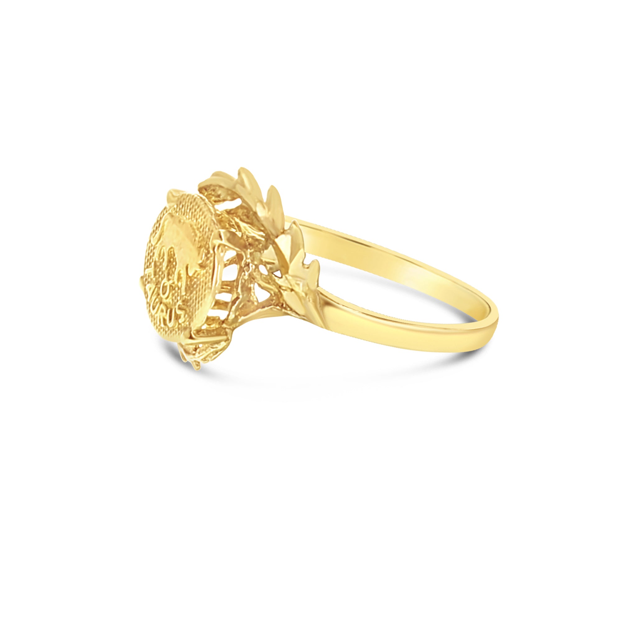 Taurus or Sagittarius Zodiac Gold Ring - 14K Solid Gold Astrology Jewelry for Women & Men - Perfect Birthday Gift & Zodiac Sign Accessory for Daily Wear