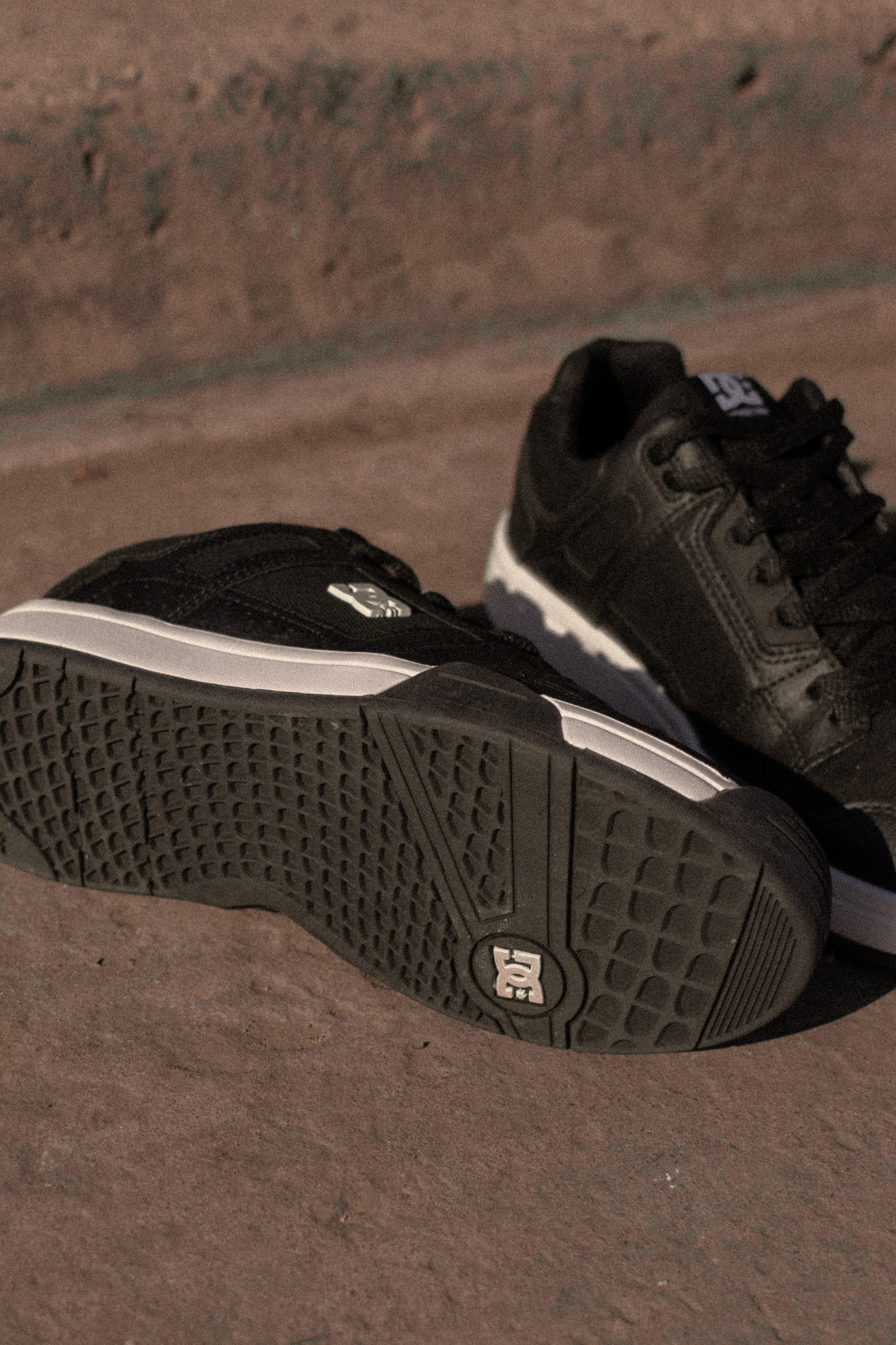 DC Stag Lite RS Skate Shoes for Men - Black | Lightweight & Durable Skateboarding Shoes for Street & Park Skating