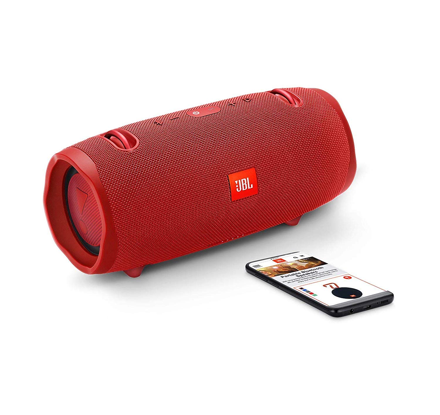 JBL Xtreme 2 Portable Waterproof Wireless Bluetooth Speaker with Powerful Sound - IPX7 Waterproof, 15-Hour Battery - Perfect for Outdoor, Beach, Pool & Travel (Red)